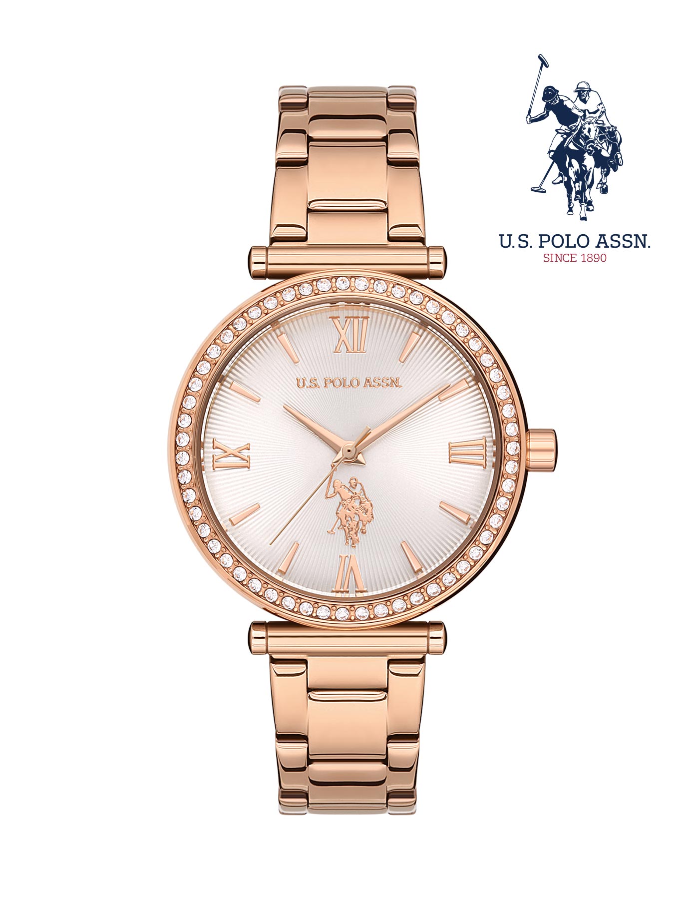 Us polo shop assn watch gold